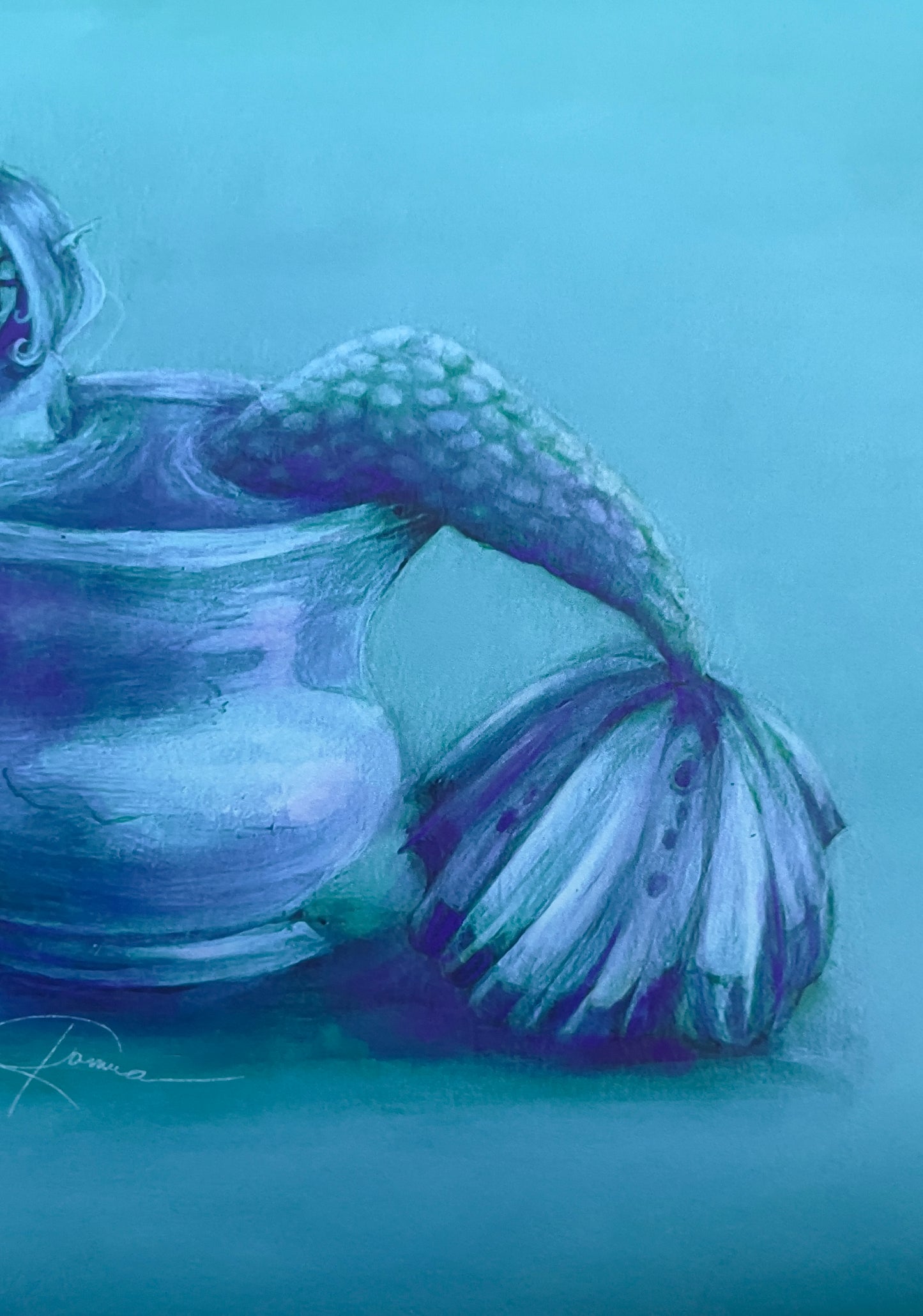 Happier Mermaid Print