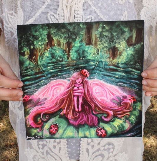 She Who Speaks Ladybug Print